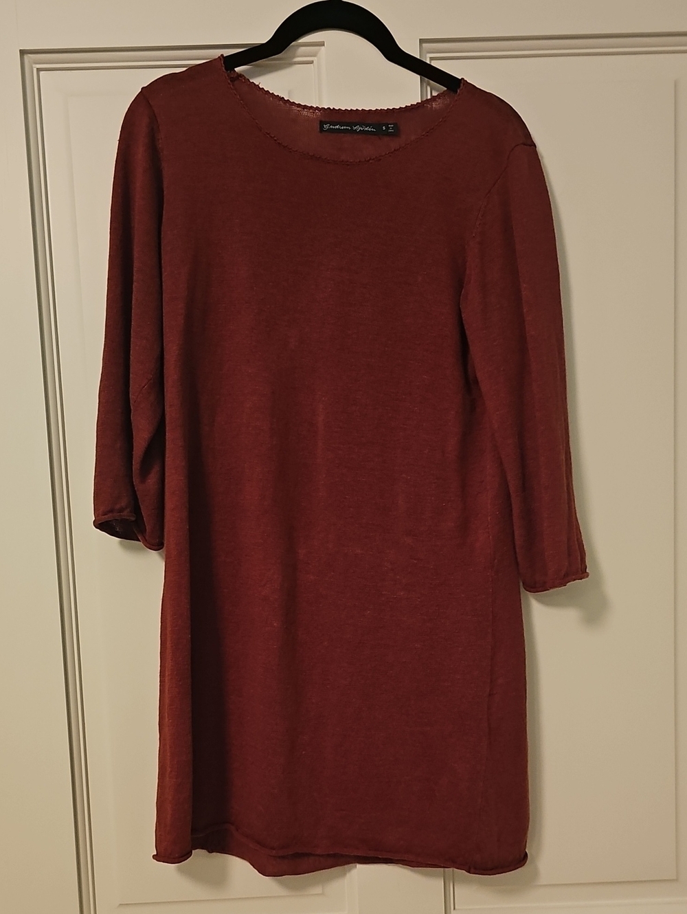 Gudrun Sjoden Rust Red Long Sleeve Tunic